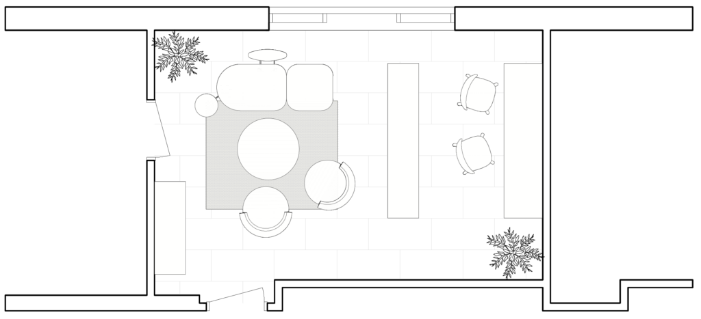 progetto di interior design ufficio e meeting room